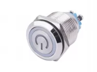 Nút nhấn dài inox 19m nguồn